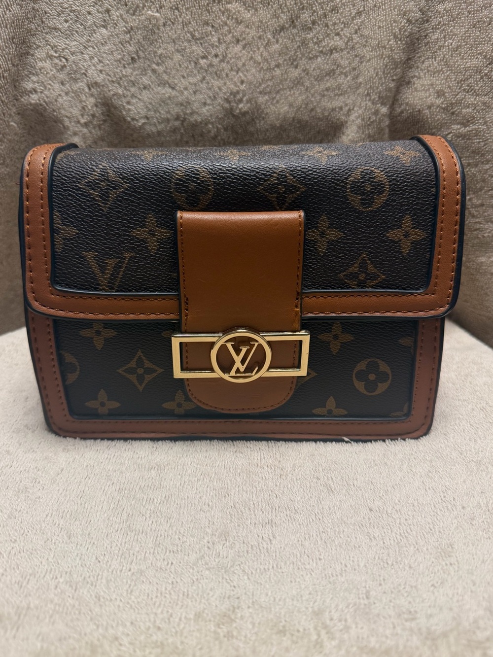 Monogram Brown Canvas Crossbody Bag
